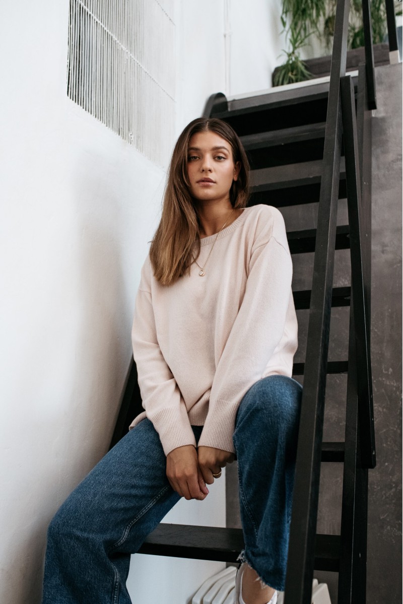 Dorly - Elegantní svetr z kašmíru a vlny
