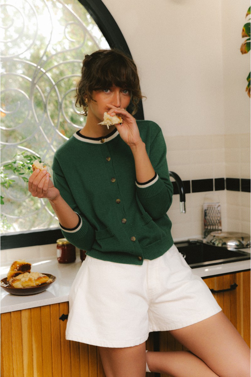 Cardigan Fiocco Erba