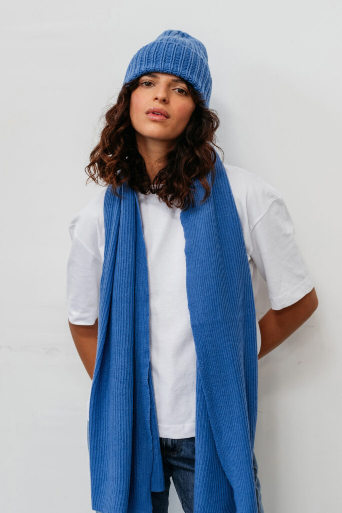 Kašmírová zimní šála z 95 % kašmíru a 5 % merino vlny