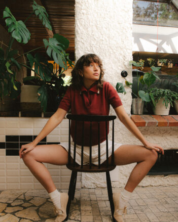 Polo tričko Lora Bordo